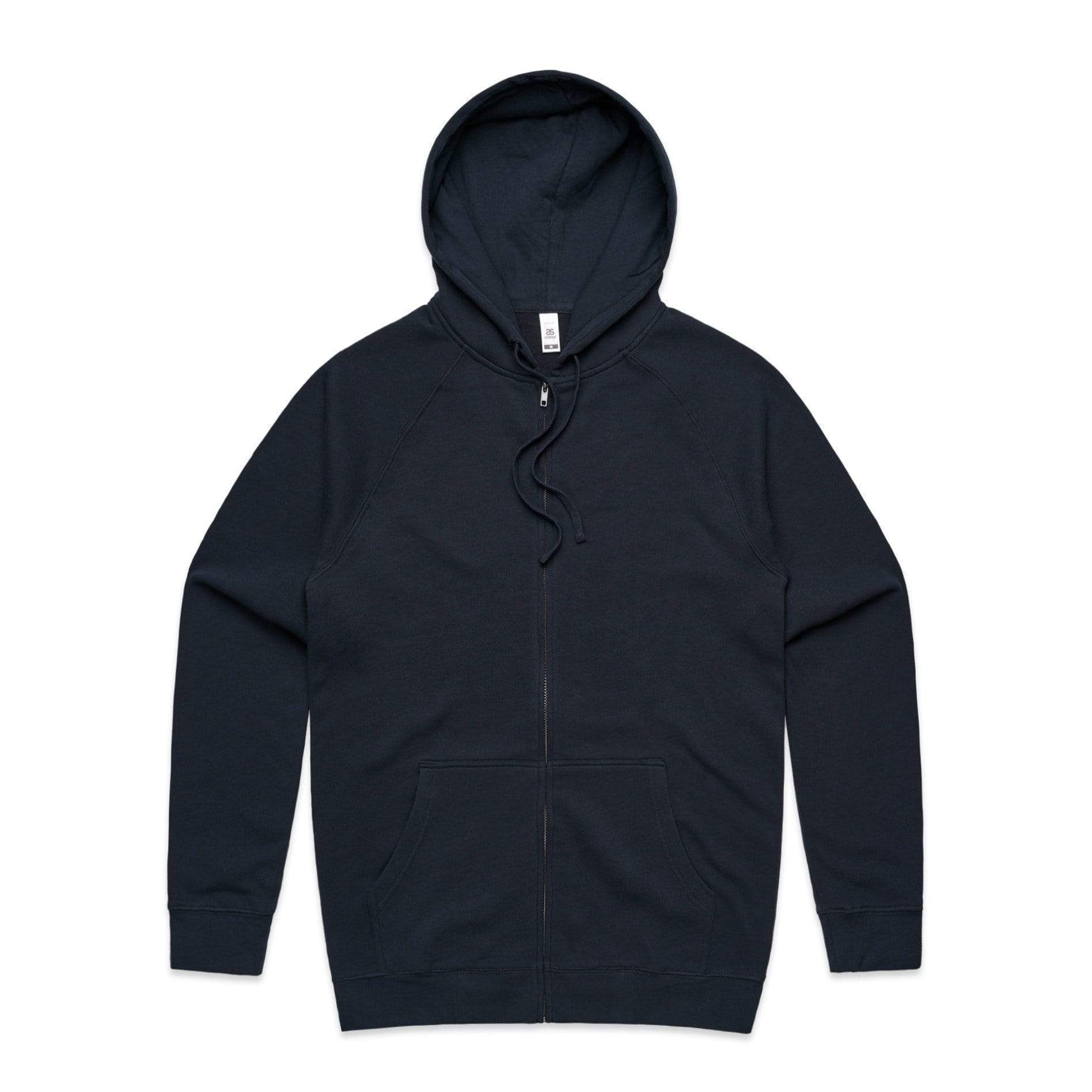 As Colour Men's official zip hoodie 5103 Casual Wear As Colour NAVY XSM 